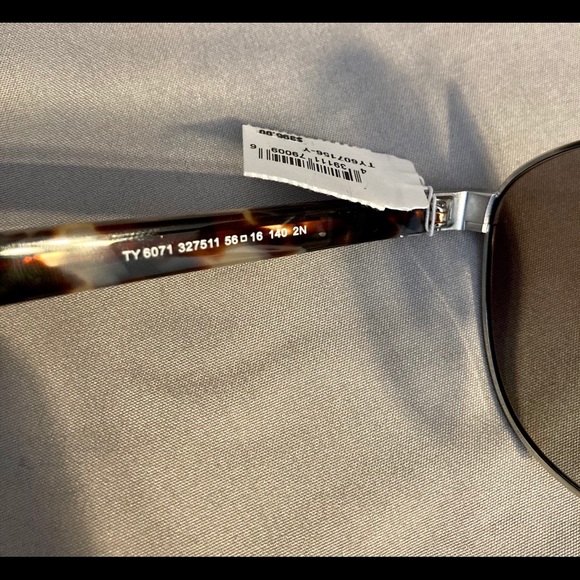 Tory Burch Shiny Silver Metal Sunglasses main image 5